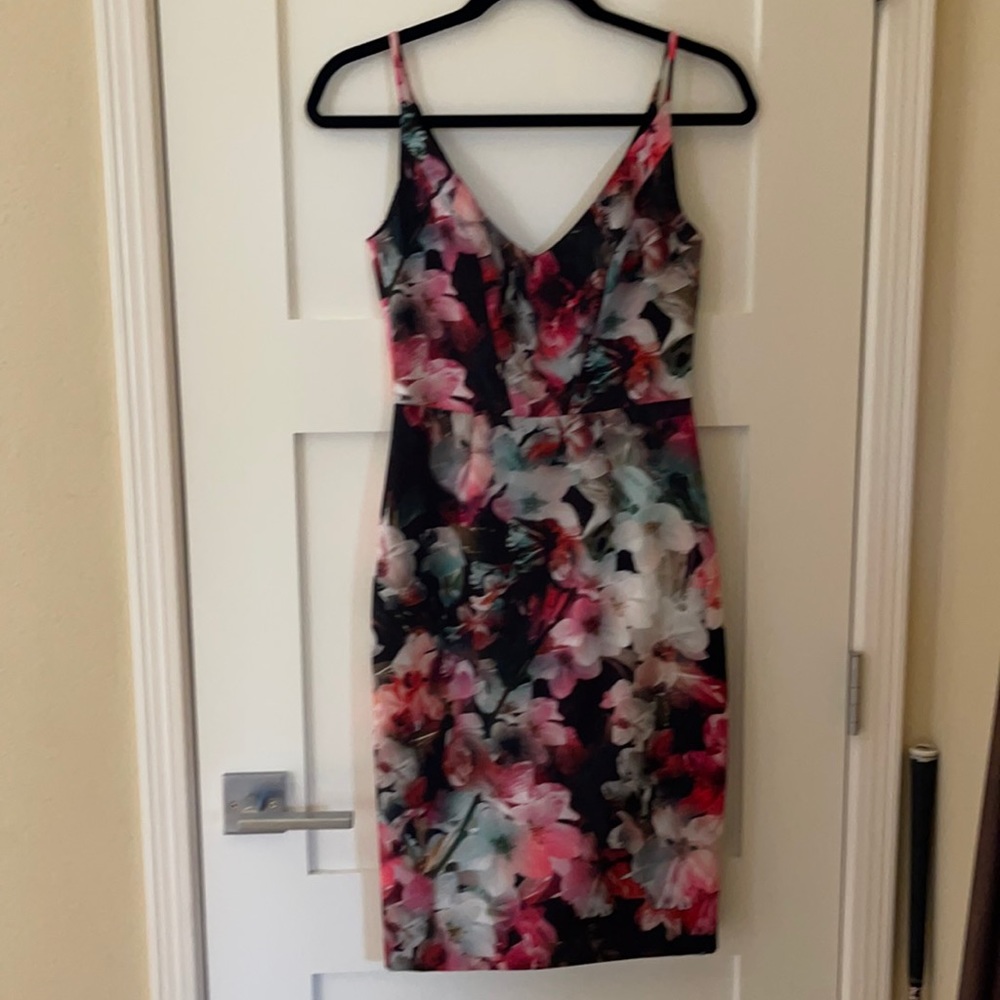 Knee length floral dress